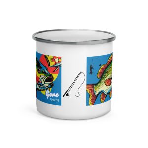 Gone fishing Enamel Mug