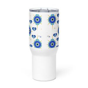 evil eye design Travel mug with a handle