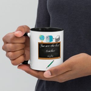 Best teacher design 2 Mug with Colour Inside